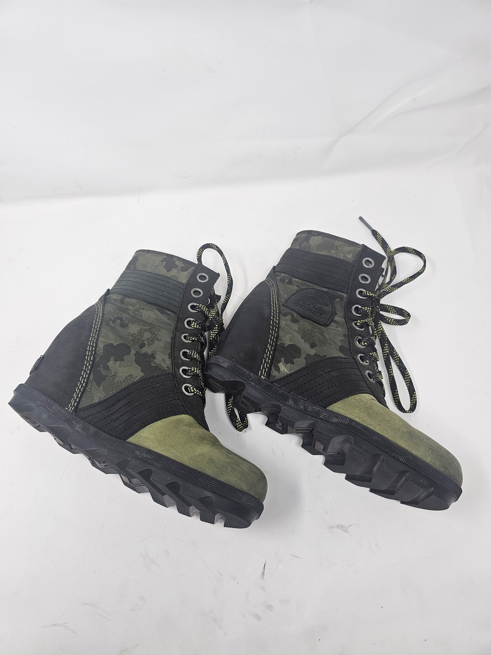Sorel Womens Lexie Wedge, Hiker Green, Size 7.0 - Picture 7 of 12